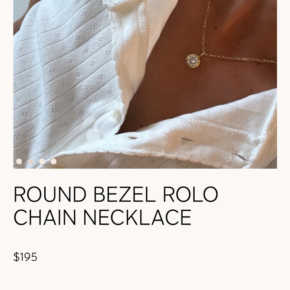 Alexa Leigh Gold Bezel Necklace